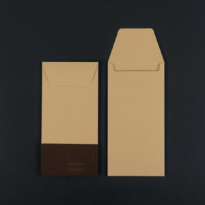 Pack of 4 DL ENVELOPE (11x22 cm) - cappuccino colour