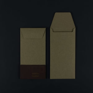 Pack of 4 DL ENVELOPE (11×22 CM) – artichoke colour