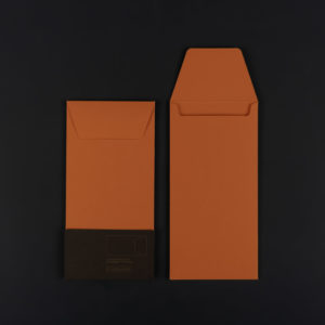 Pack of 4 DL ENVELOPE (11×22 CM) – saffron colour