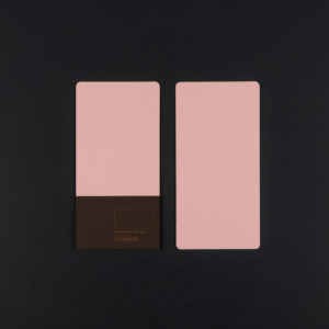 Pack of 4 DL CARDS (10.5x21 cm) - camellia colour