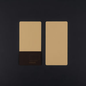 Pack of 4 DL CARDS (10.5x21 cm) - cappuccino colour