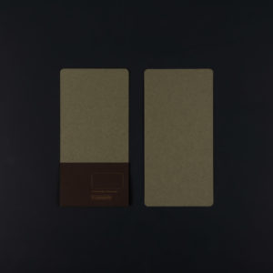 Pack of 4 DL CARDS (10.5x21 cm) - artichoke colour