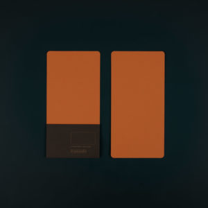 Pack of 4 DL CARDS (10.5x21 cm) - saffron colour