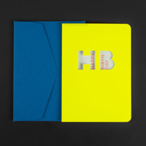 Carte A5 HB DAY découpe + enveloppe C5 saphir