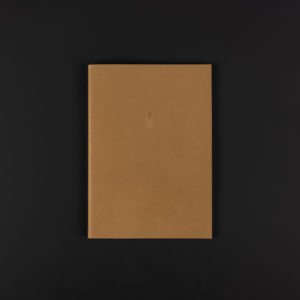 A5 LEATHER soft cover NOTEBOOK speculoos