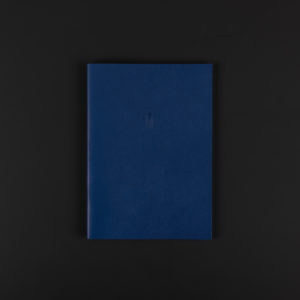 A5 LEATHER soft cover NOTEBOOK abyss blue