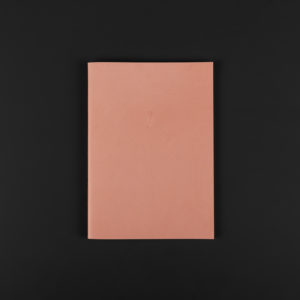 A5 LEATHER soft cover NOTEBOOK powder pink