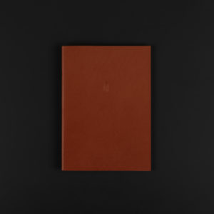 A5 LEATHER soft cover NOTEBOOK rust