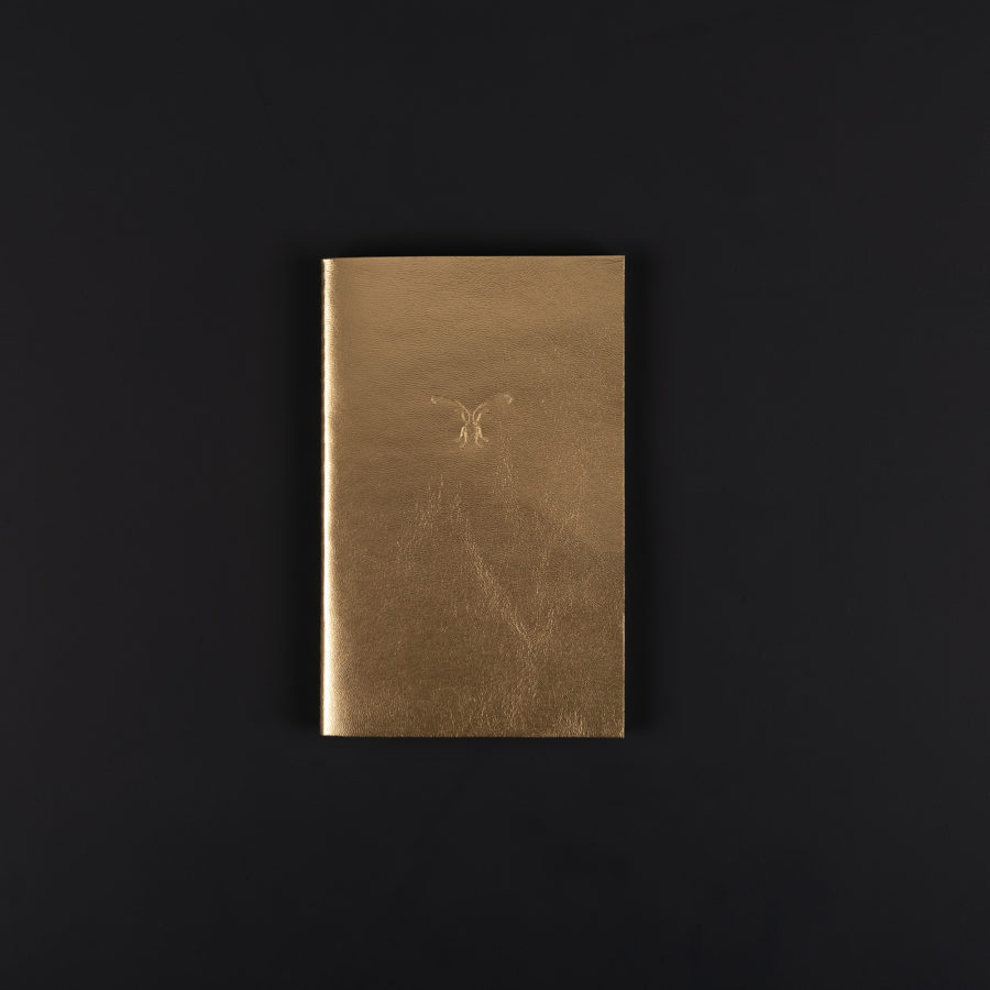 A6 LEATHER NOTEBOOK gold