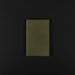 A6 LEATHER NOTEBOOK green clay