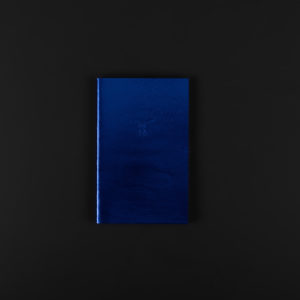 A6 LEATHER NOTEBOOK metallic blue