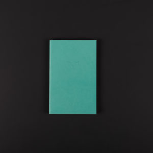 CARNET CUIR A6 souple vert d'eau