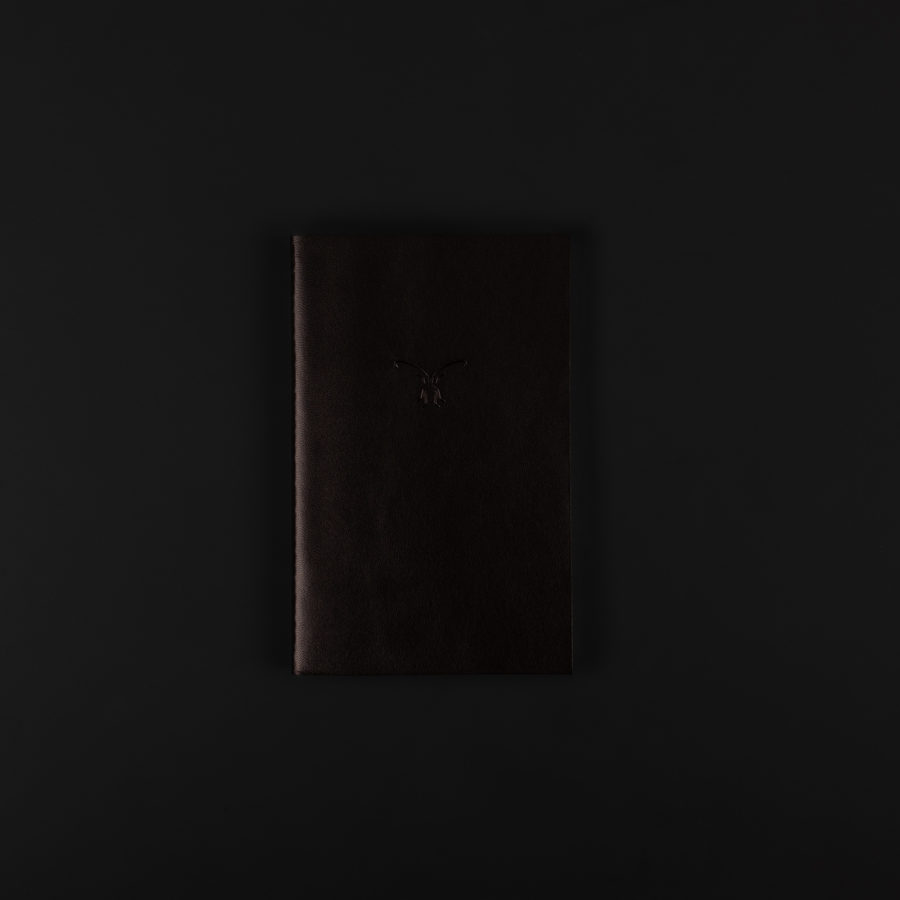 A6 LEATHER NOTEBOOK black