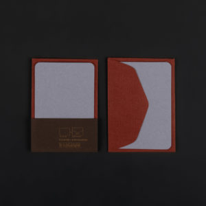 Paquet de 5 mini cartes LAVANDIN et 5 mini enveloppes CORDYLINE