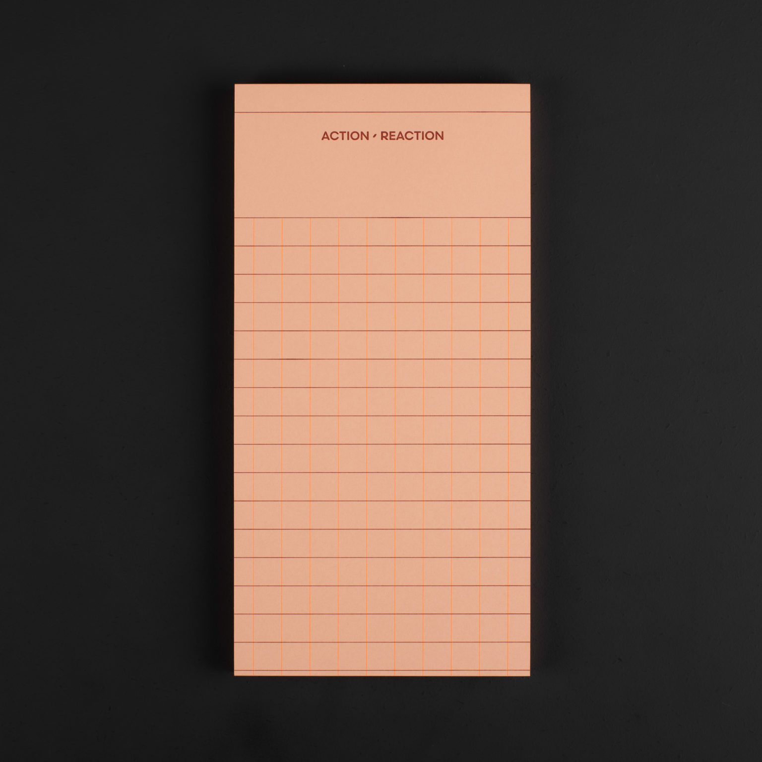 DL NOTEPAD ACTION REACTION grapefruit