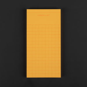 BLOC CHECK LIST bouton d'or