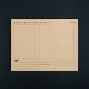 BLOC MENSUEL A4+ CHECK LIST loup cappuccino