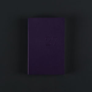 AGENDA HEBDOMADAIRE 2027 CUIR violette