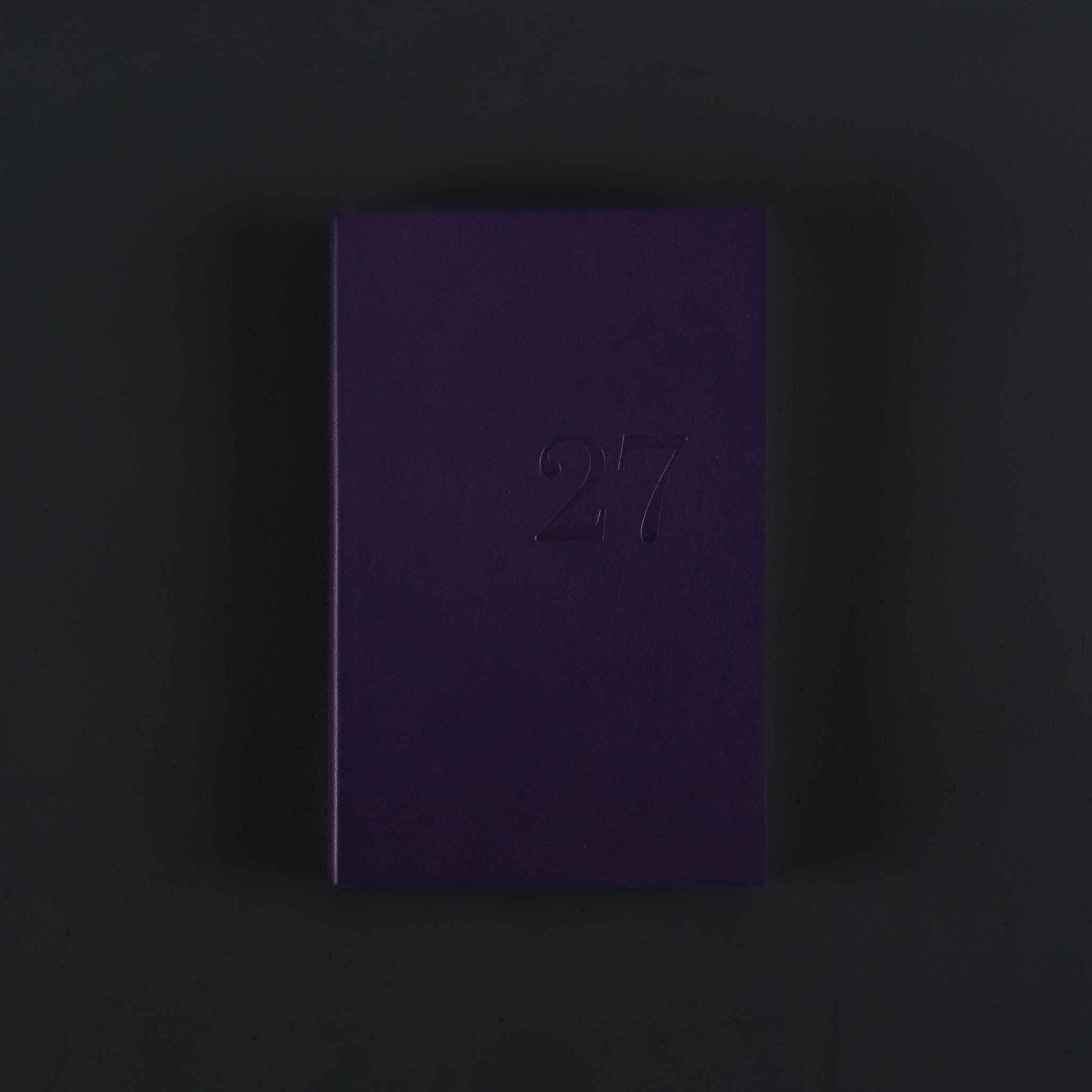 AGENDA HEBDOMADAIRE 2027 CUIR violette