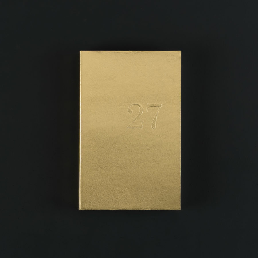 AGENDA HEBDOMADAIRE 2027 CUIR or