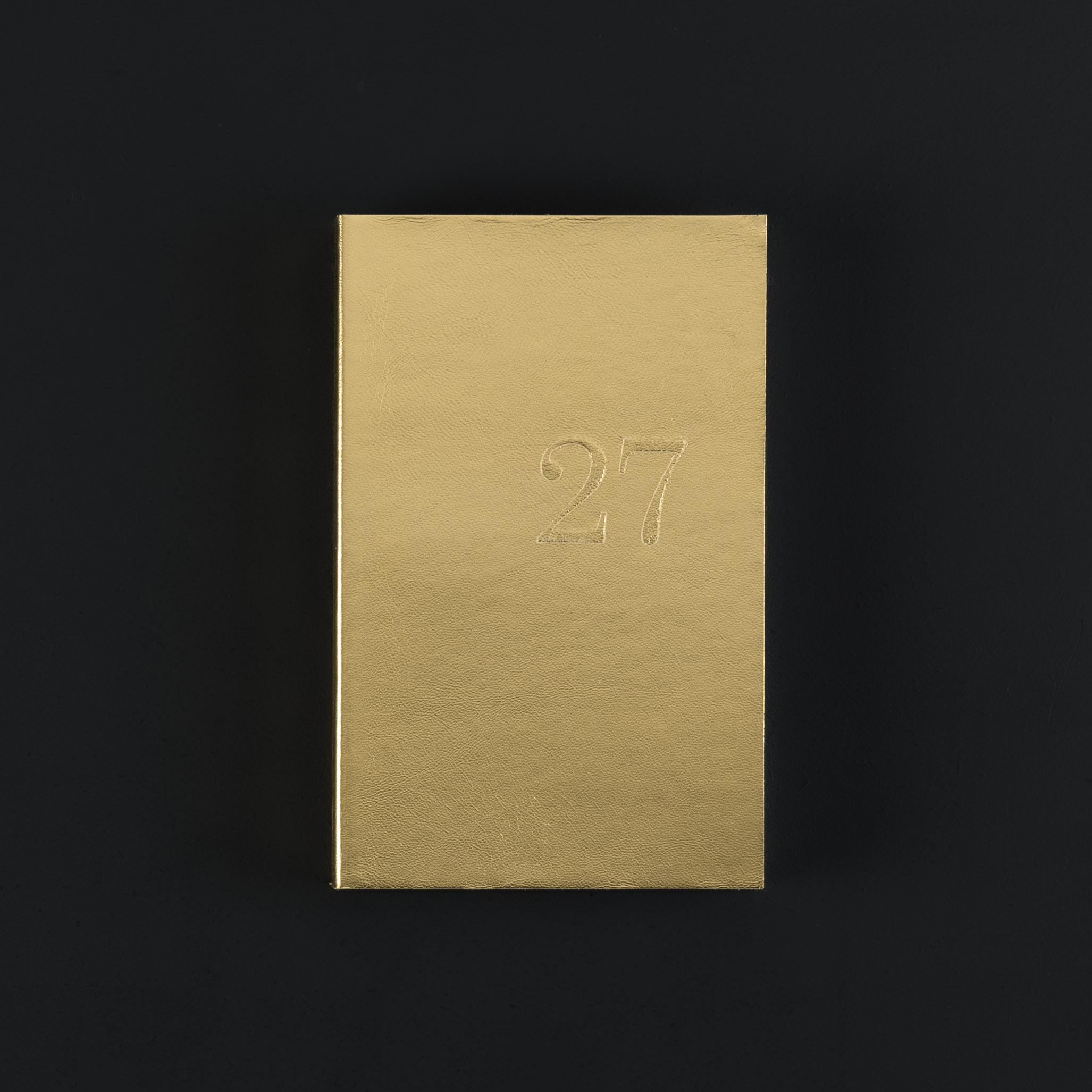AGENDA HEBDOMADAIRE 2027 CUIR or