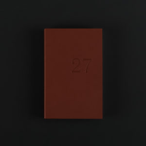 AGENDA HEBDOMADAIRE 2027 CUIR rouille