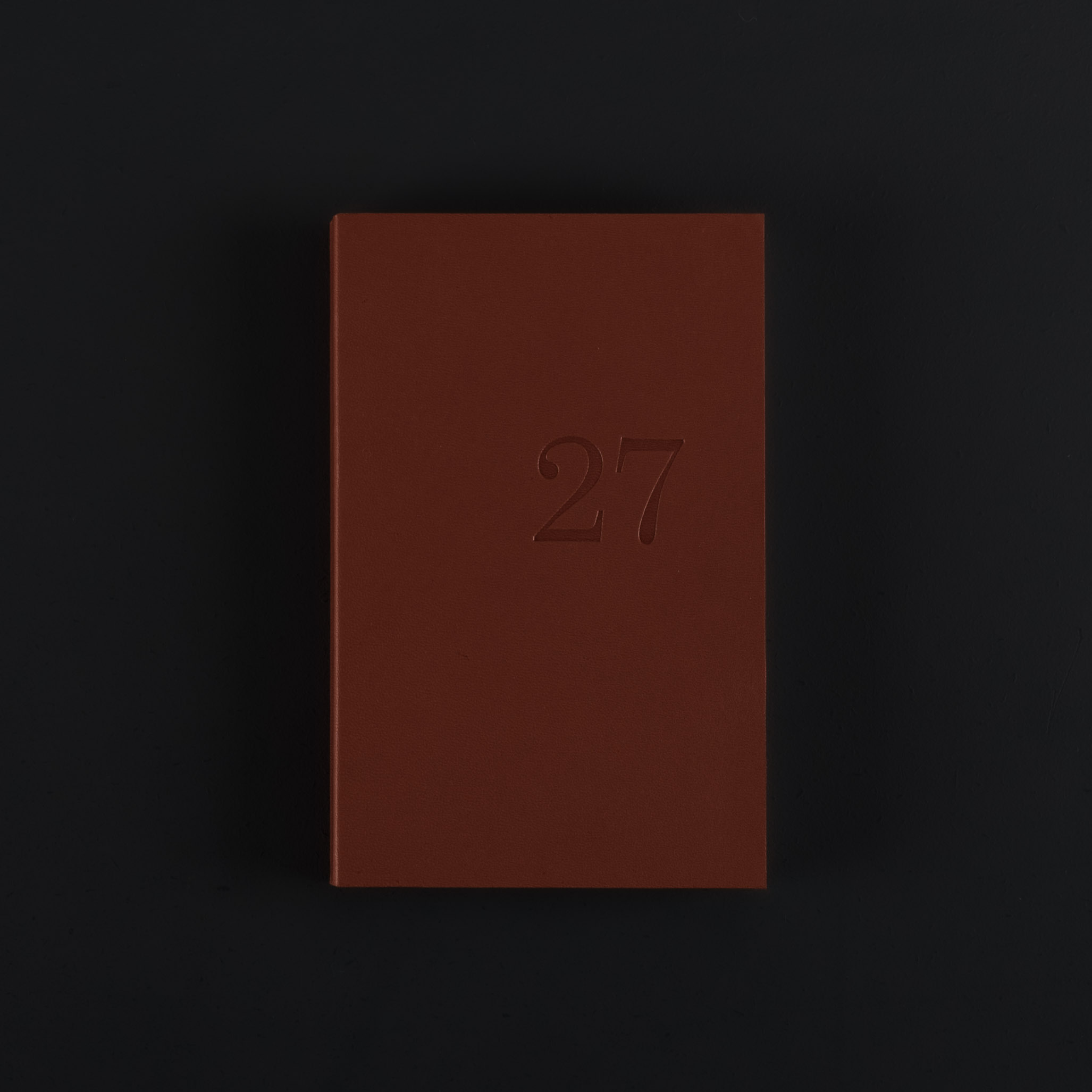 AGENDA HEBDOMADAIRE 2027 CUIR rouille