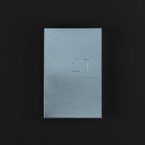 AGENDA HEBDOMADAIRE 2027 CUIR bleu miroir