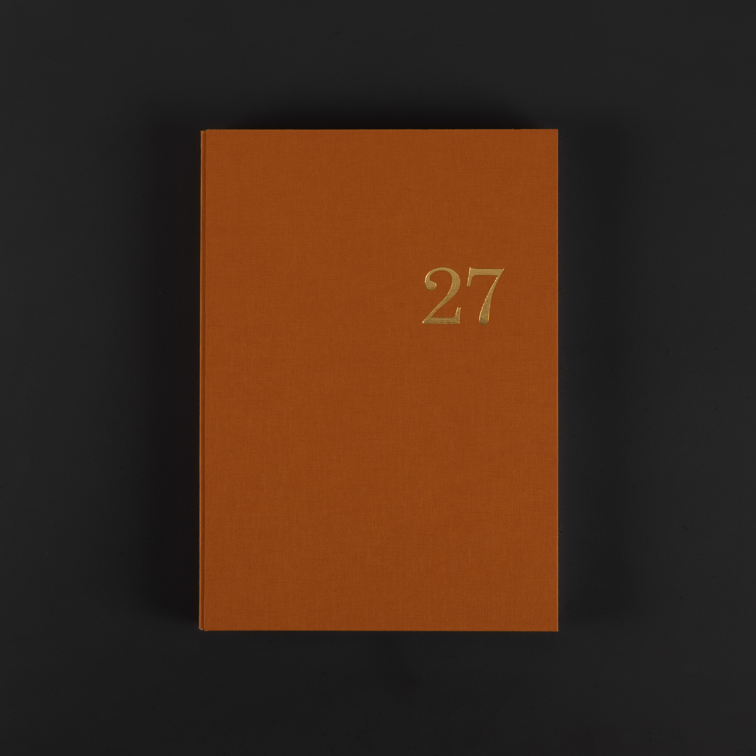 AGENDA RIGIDE 2027 mensuel semainier et notes - caramel