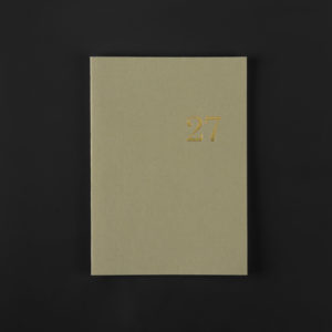 2027 A5+ monthly DIARY- bamboo