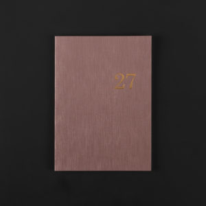2027 A5+ weekly DIARY - pink quartz