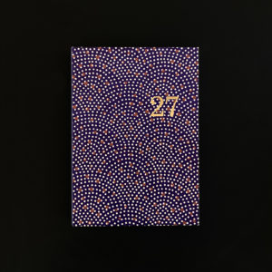 2027 A5+ monthly, weekly and notes HARD COVER DIARY- snow night