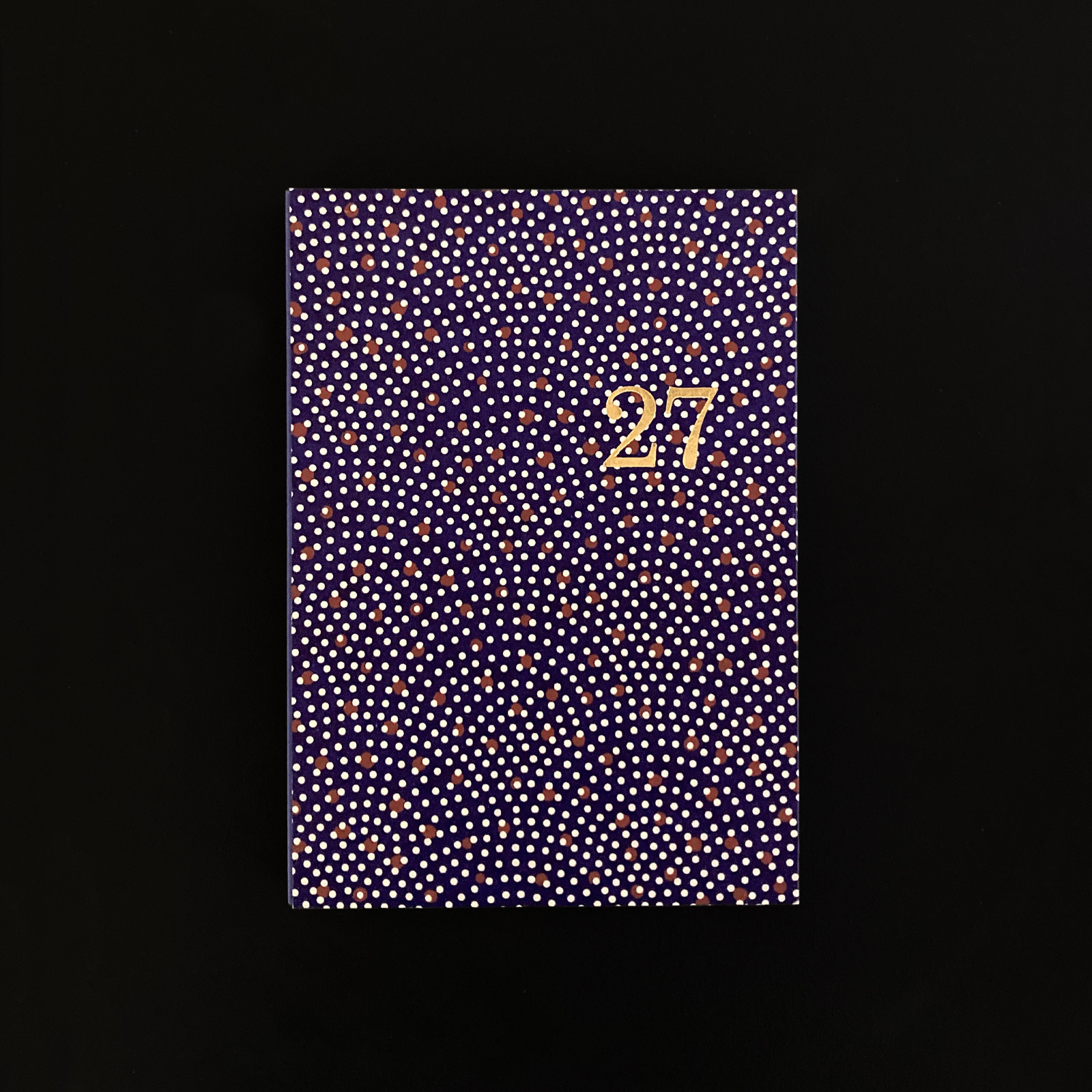 2027 A5+ monthly, weekly and notes HARD COVER DIARY- snow night