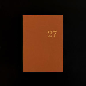 2027 monthly, weekly and notes HARD COVER DIARY- caramel