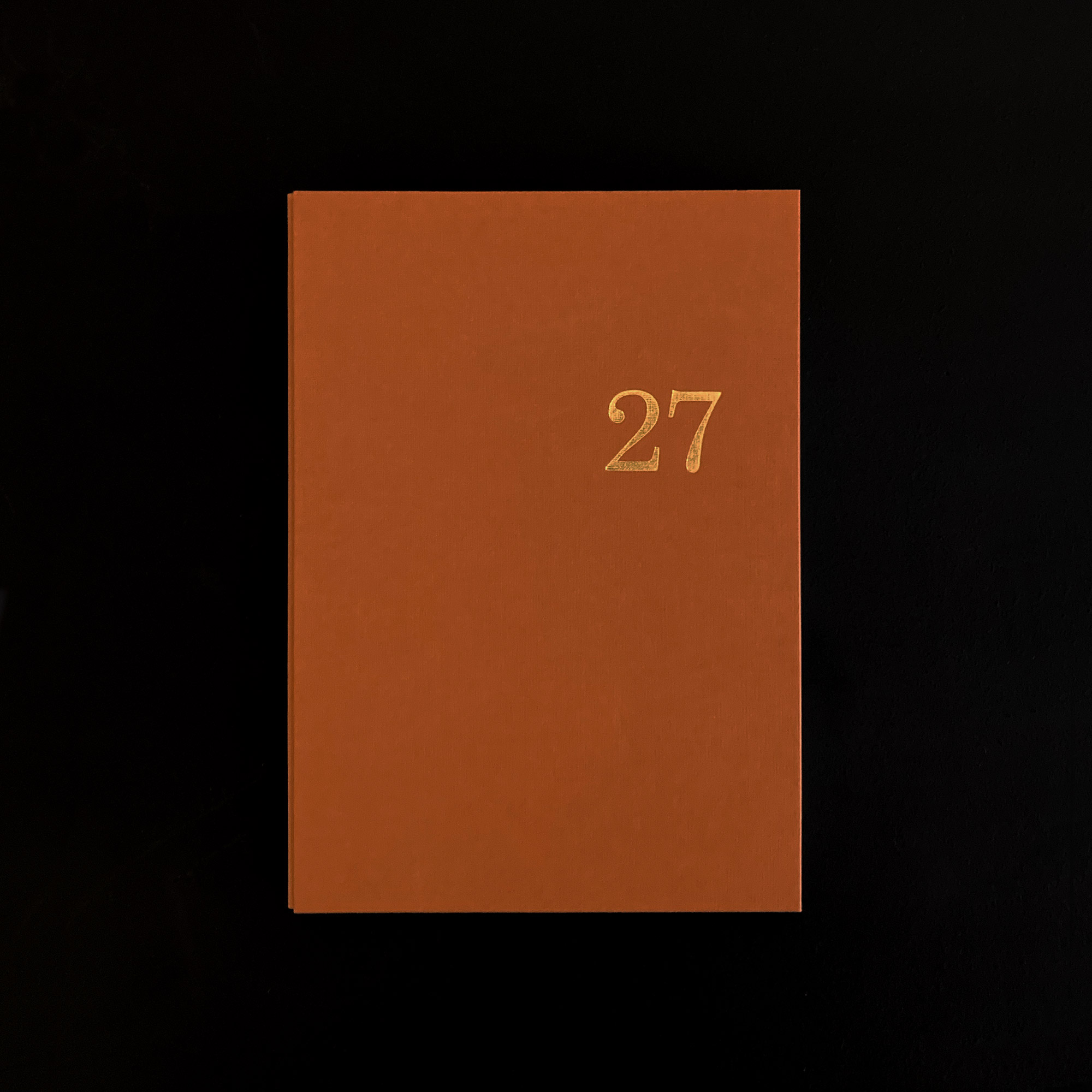 2027 monthly, weekly and notes HARD COVER DIARY- caramel
