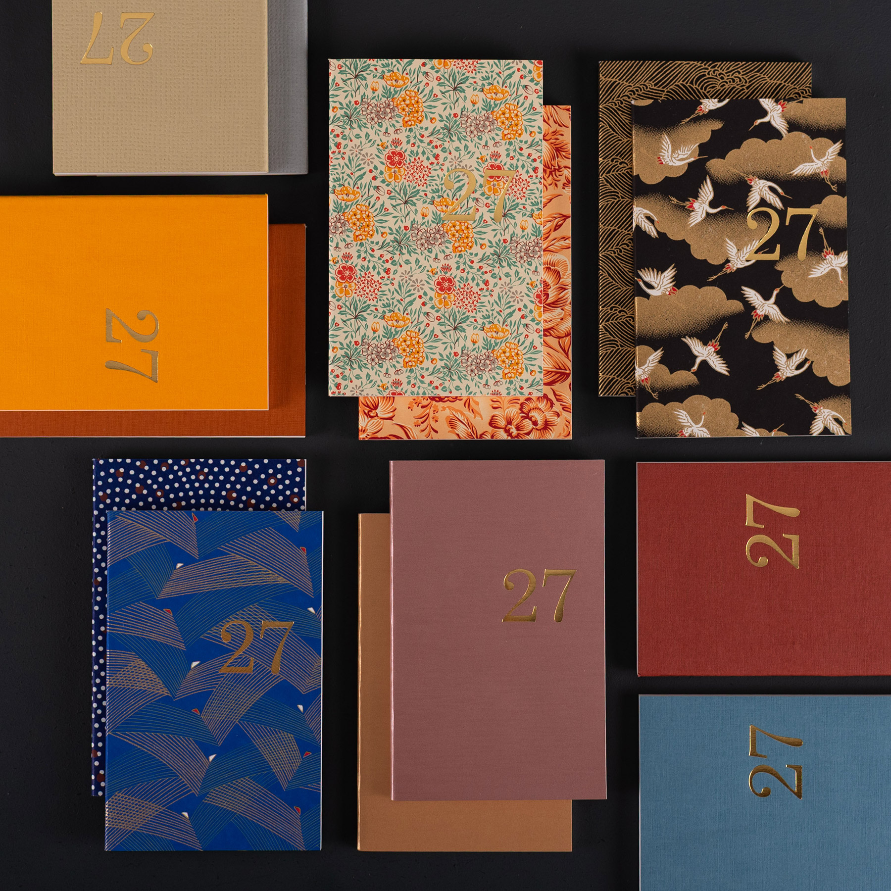 AGENDA HEBDOMADAIRE 2027 A6 - mille fleurs et fleurs orange – Image 4