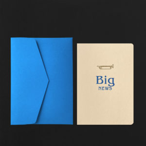 Carte BIG NEWS + env saphir