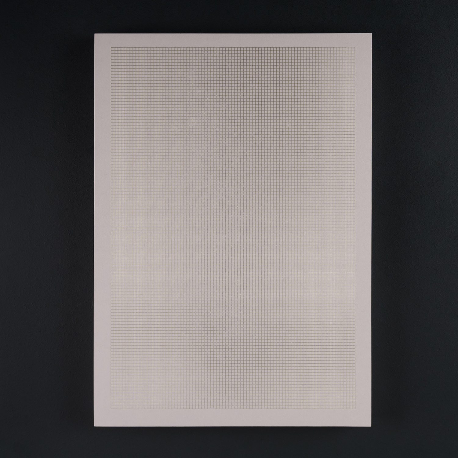 BLOC NOTE DE BUREAU A4 QUADRILLE bronze sur gris perle