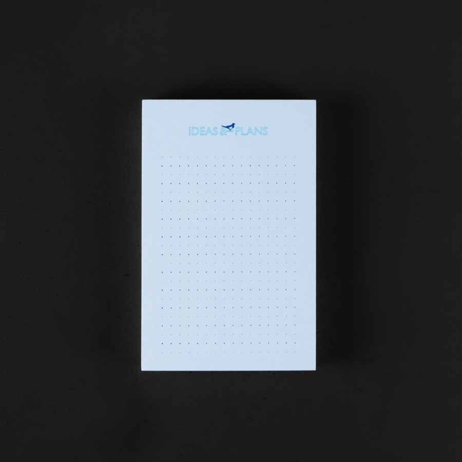 NOTEPAD IDEAS & PLANS 9x14cm magpie blue 120g
