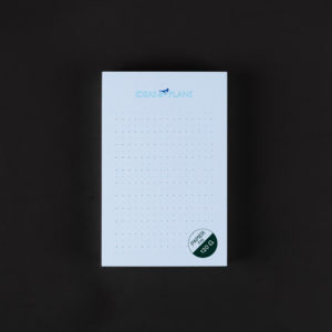 BLOC IDEAS & PLANS 9X14cm pie bleu 120g