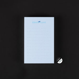BLOC IDEAS & PLANS 9X14cm pie bleu 120g