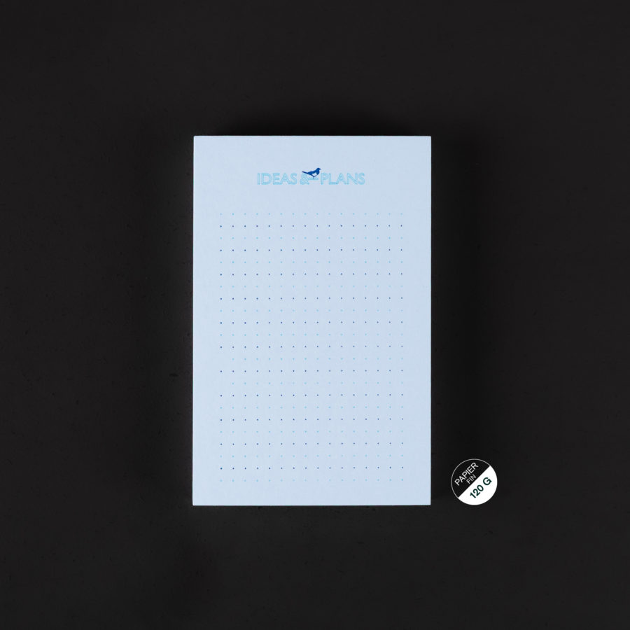 NOTEPAD IDEAS & PLANS 9x14cm magpie blue 120g